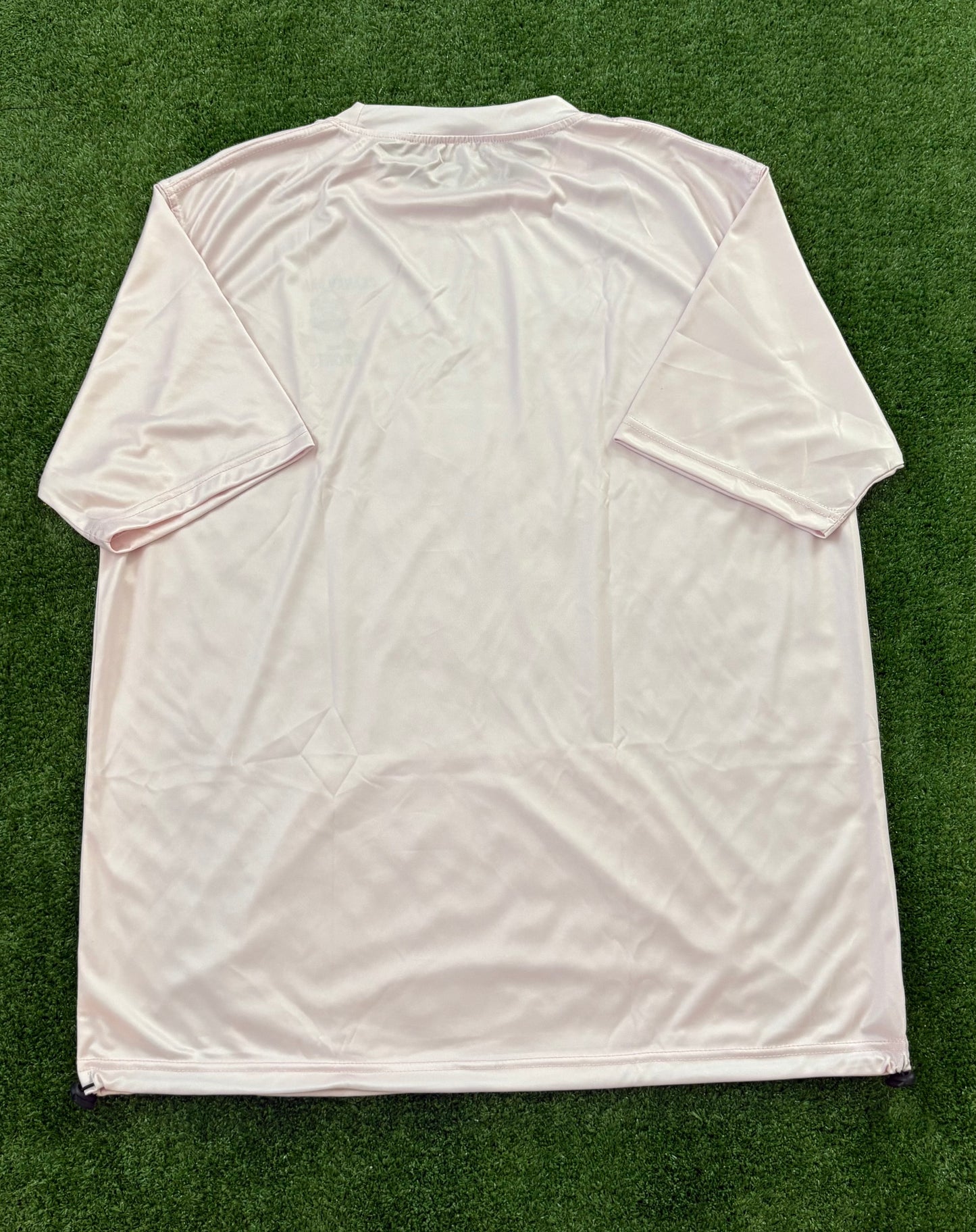 Blush Pink Unisex Short Sleeve Jersey with pouch