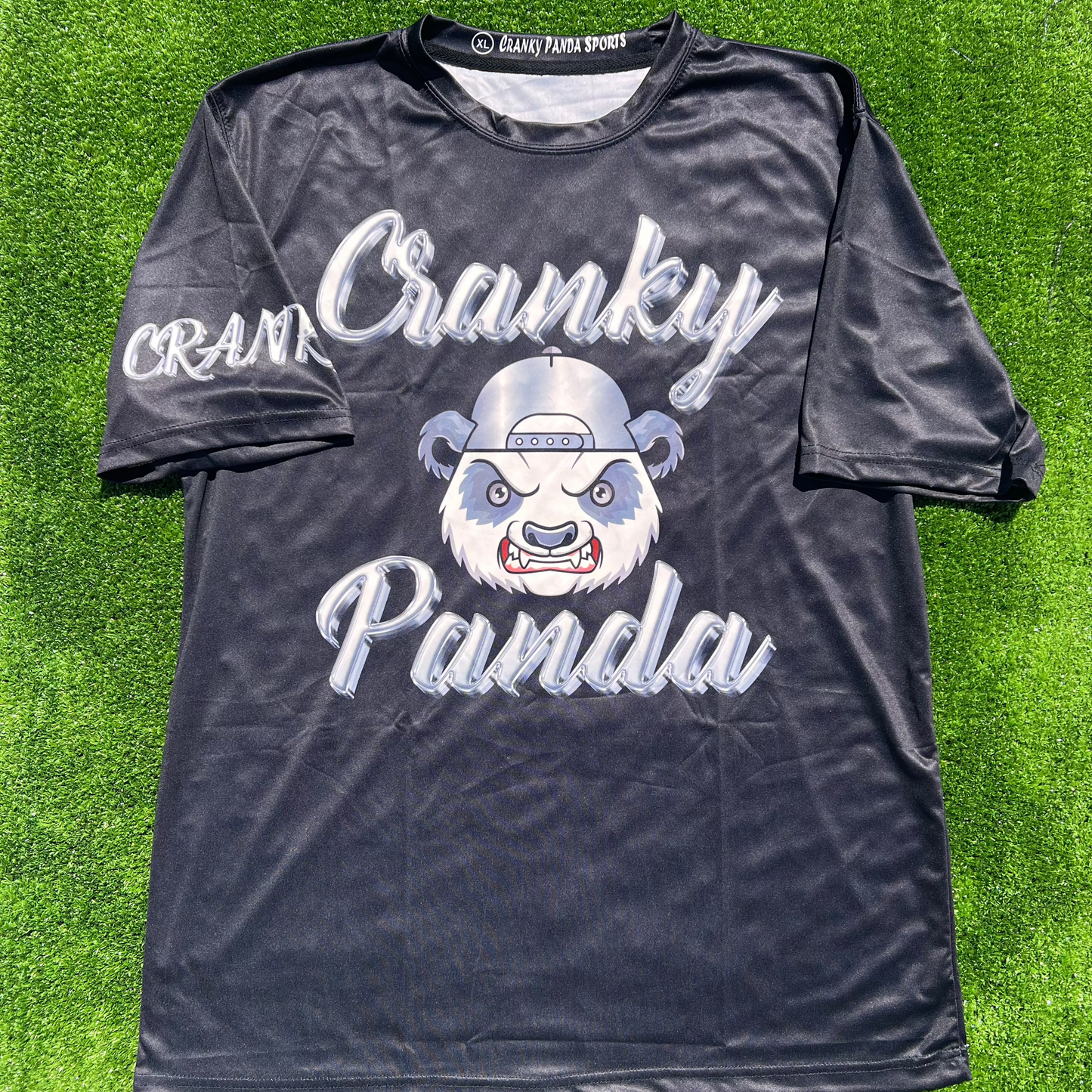 Black and Chrome Unisex Softball Jersey