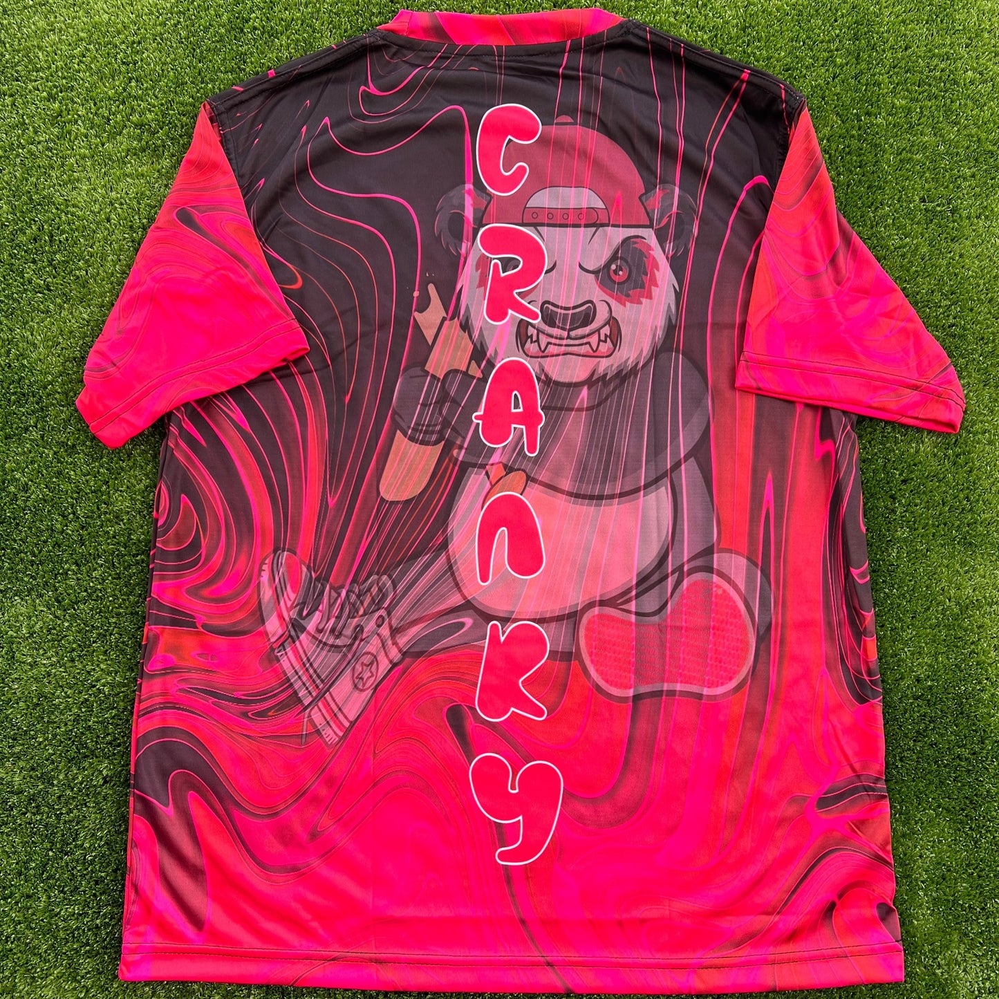 Red & Black Swirl Unisex Softball Jersey
