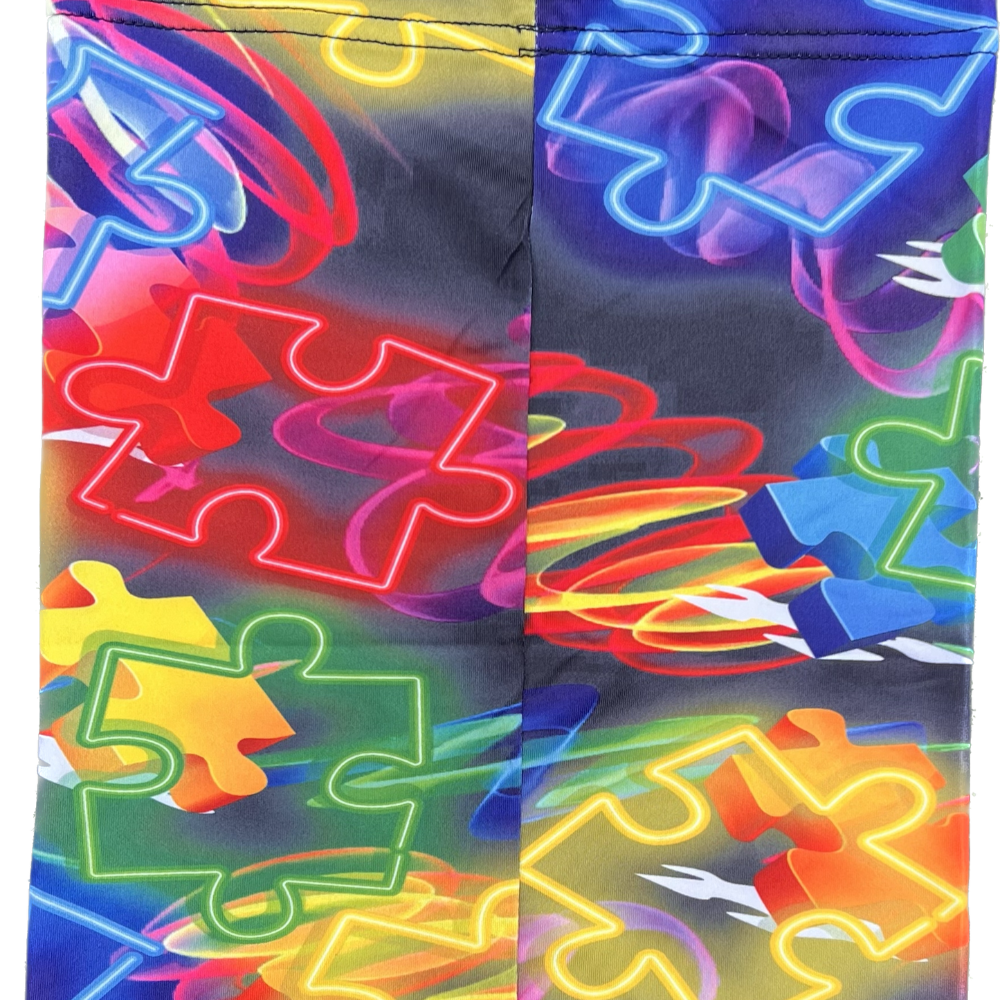 autism puzzle pieces gaiter cranky panda sports