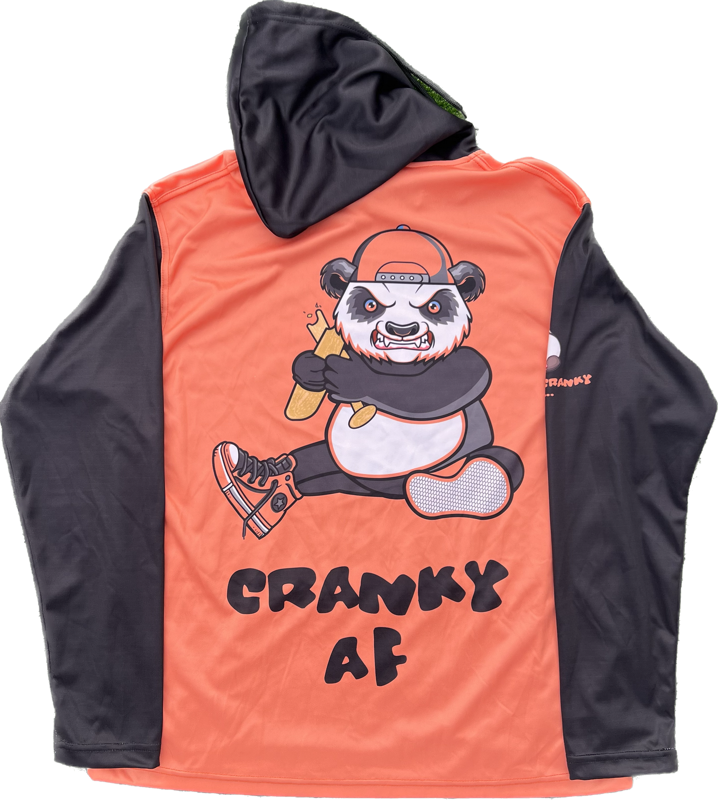 Peach and Black Lightweight Unisex Hoodie