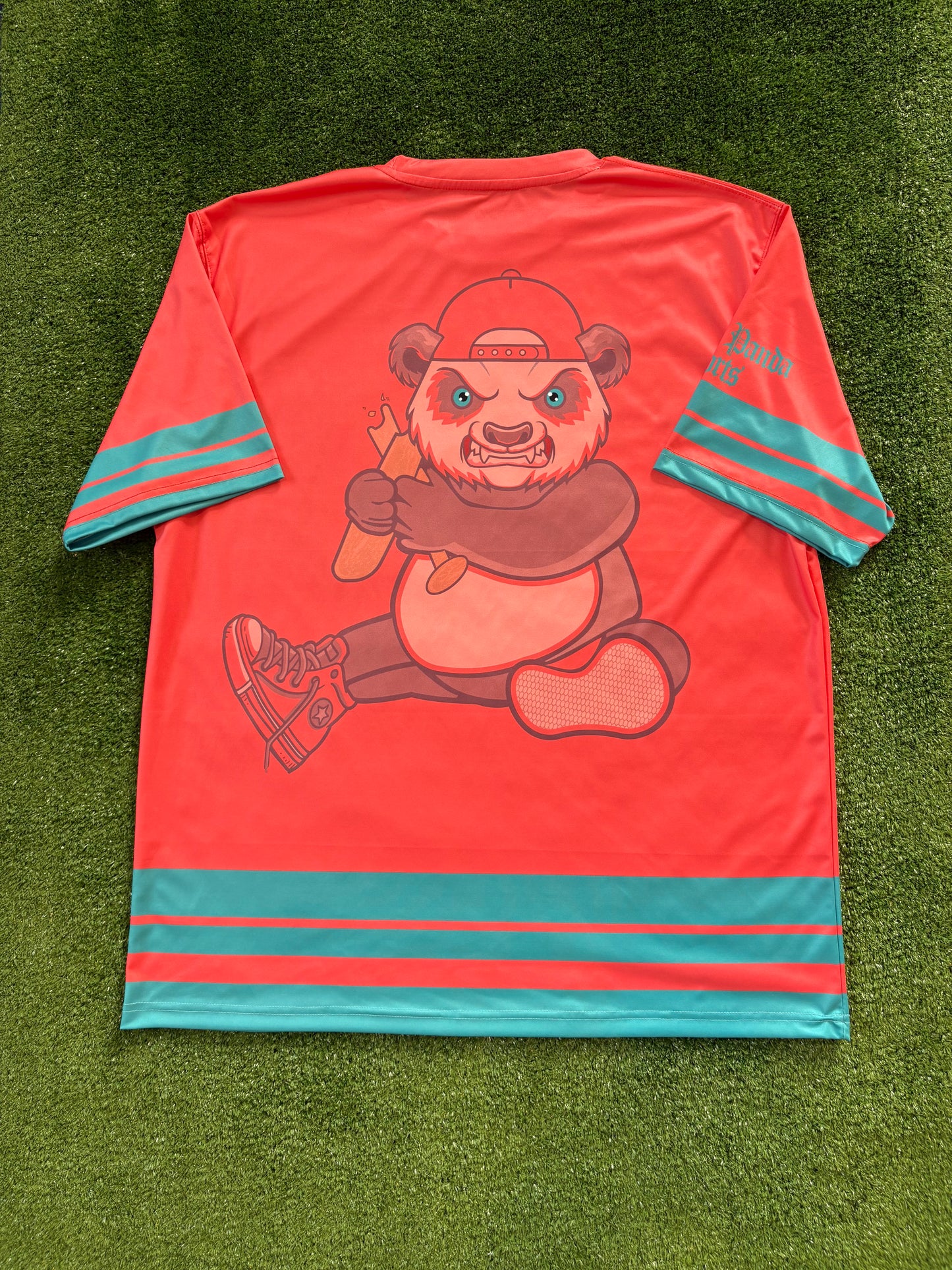 Coral and Tiffany Blue Unisex Softball Jersey