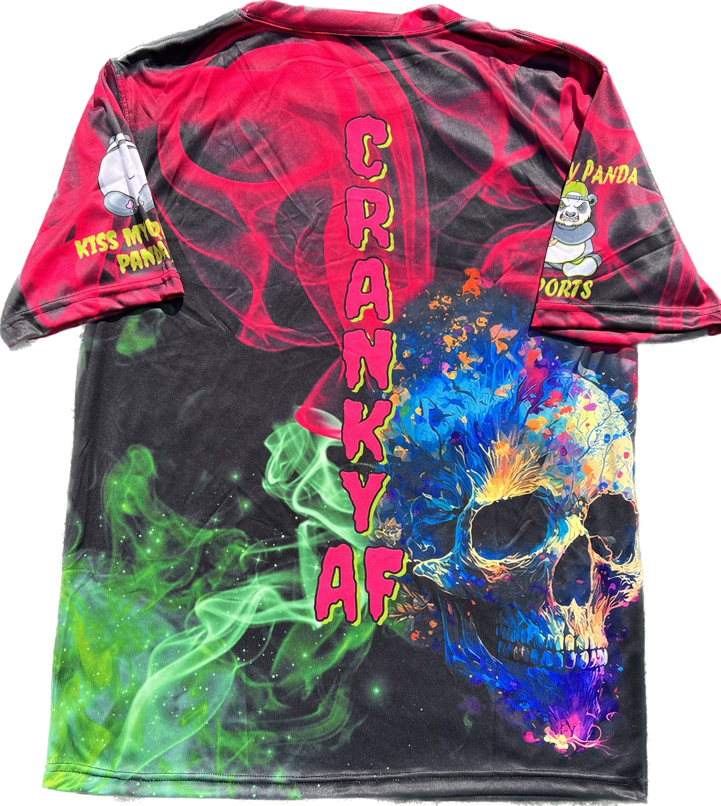 Colorful Pink Skulls Unisex Softball Jersey