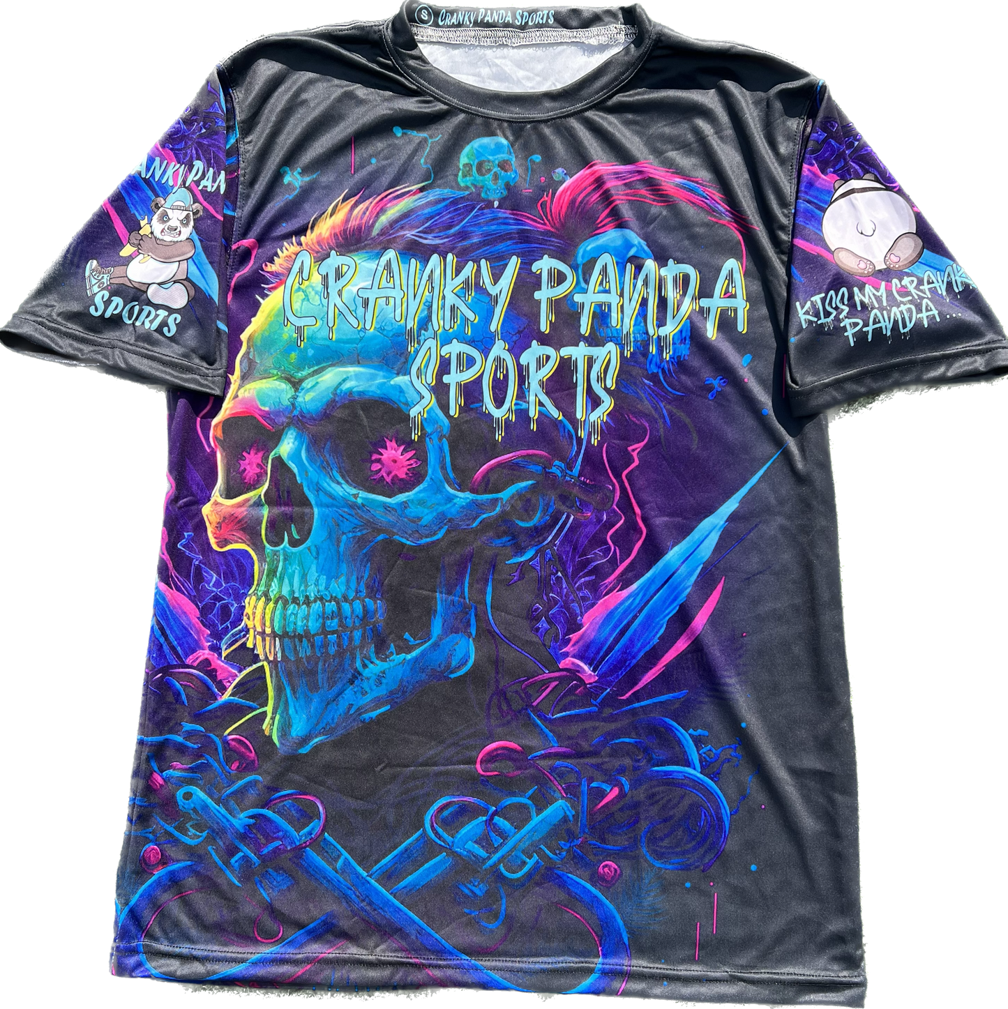 Colorful Purple Skulls Unisex Softball Jersey