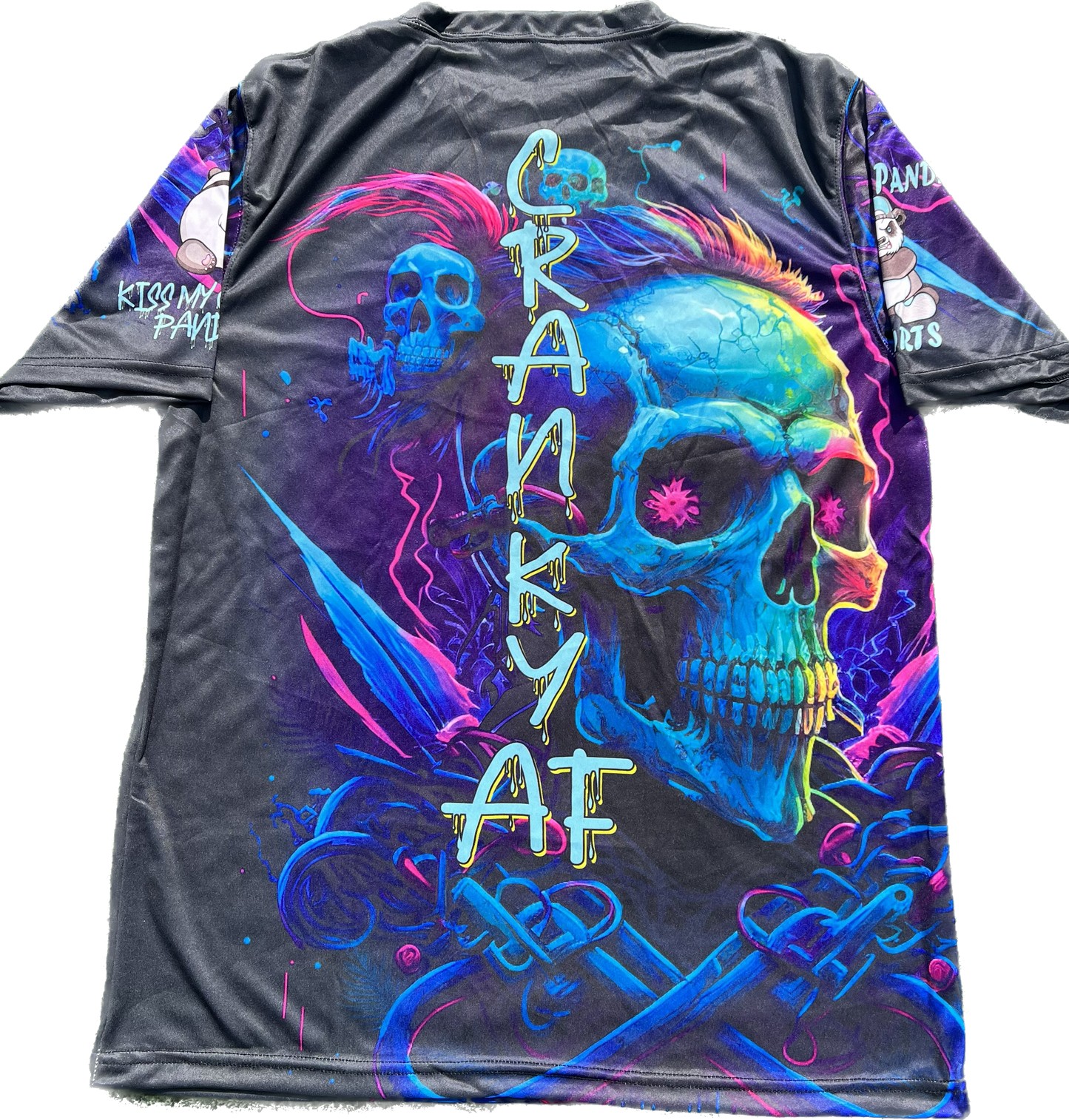 Colorful Purple Skulls Unisex Softball Jersey