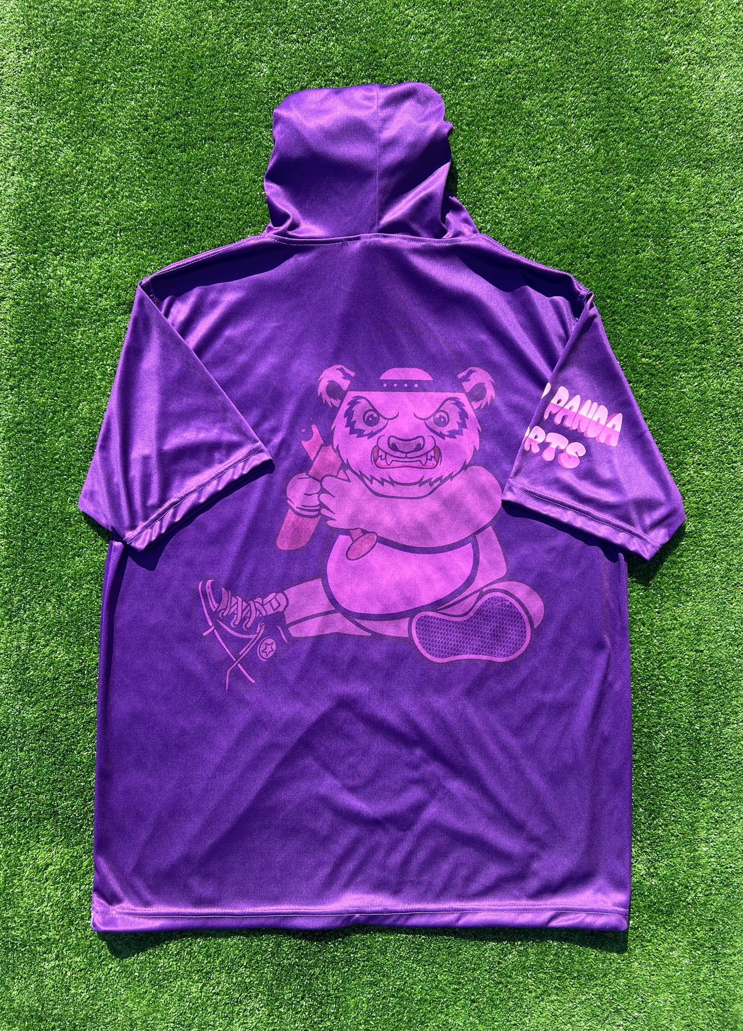 Purple and Lavender Short Sleeve Hoodie