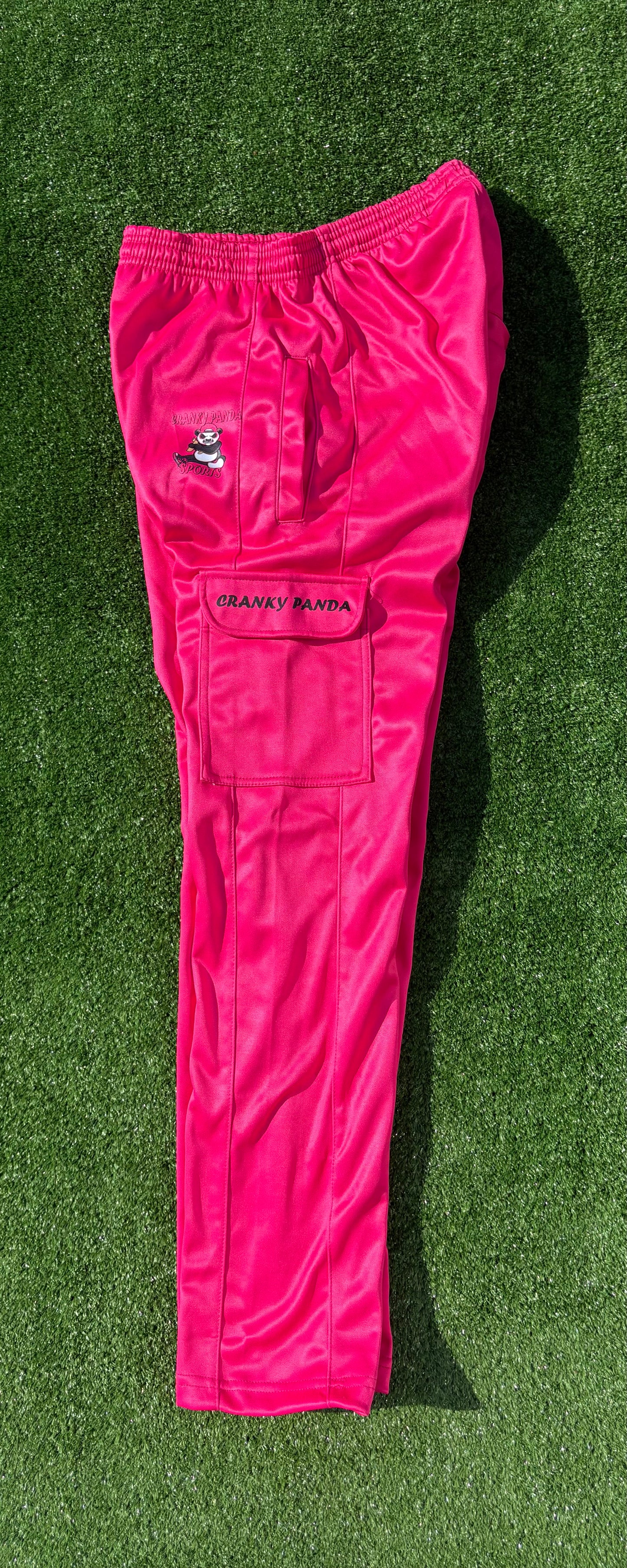 Hot Pink Cargo Sweatpants