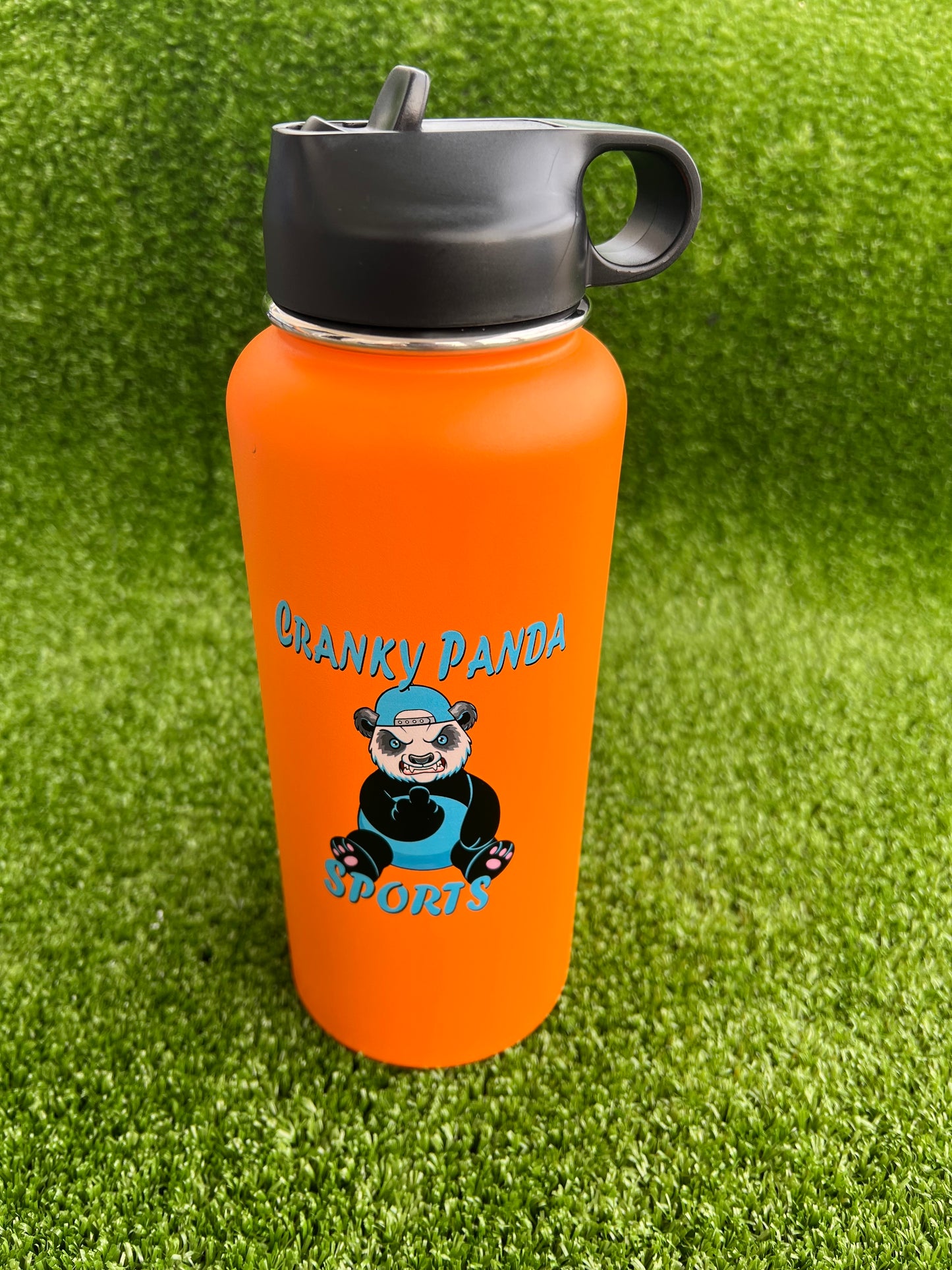 Orange Premium Large Extra Cranky Panda Tumbler