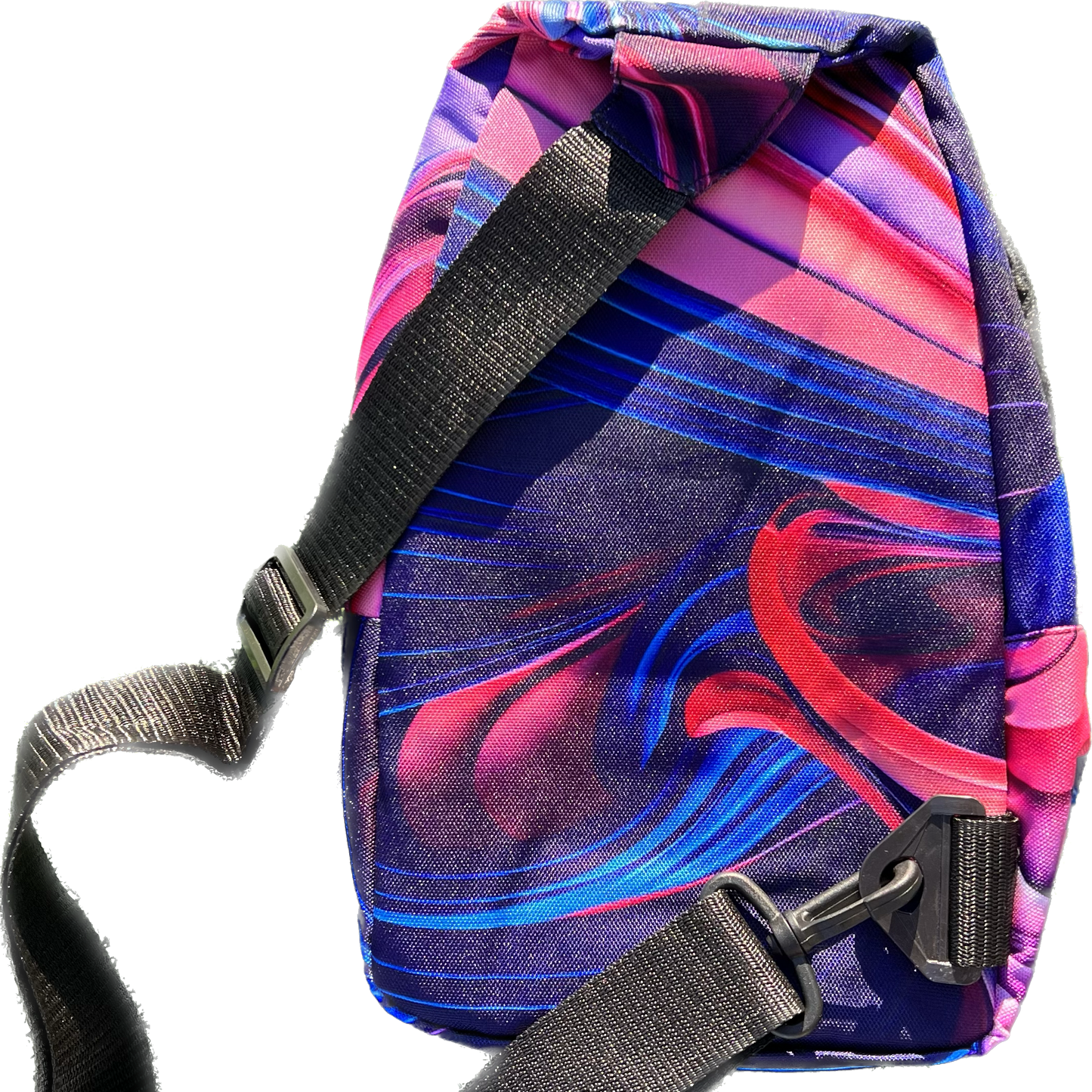 Pink & Blue Swirl Sling Bag