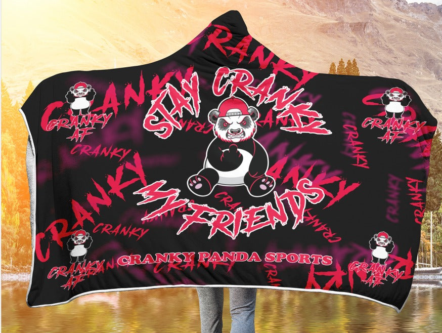 Stay Cranky My Friends Ultra Soft Fleece Hooded Blanket