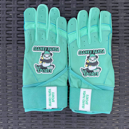 Mint Green Wide Cuff Batting Gloves