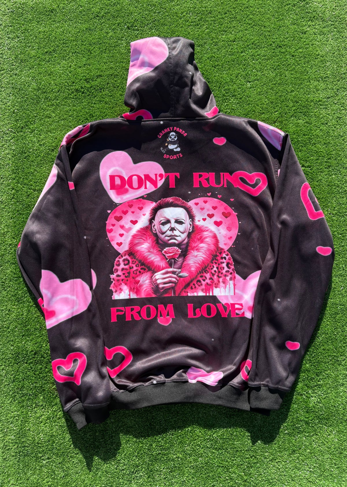 Black Love Hurts Michael Myers fleece Halloween Unisex Fleece Hoodie