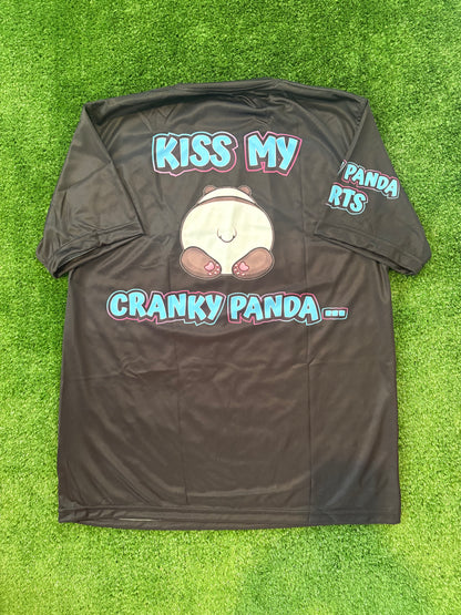 Black I’m A Cranky Panda Unisex Softball Jersey
