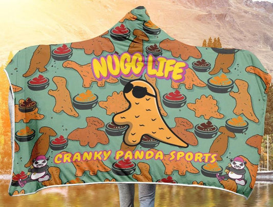 NUGG LIFE HOODED BLANKET CRANKY PANDA SPORTS