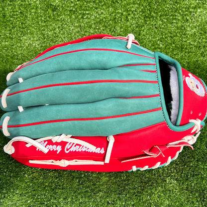 Red and Green Christmas Fielding Glove RHT - H Web