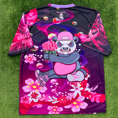 Cranky Panda Cares Breast Cancer Awareness Unisex Softball Jersey