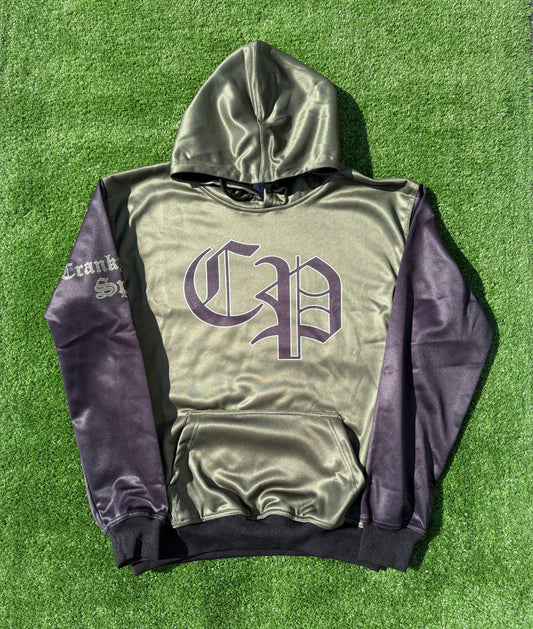 Olive Green CP Cranky Panda Unisex Fleece Hoodie