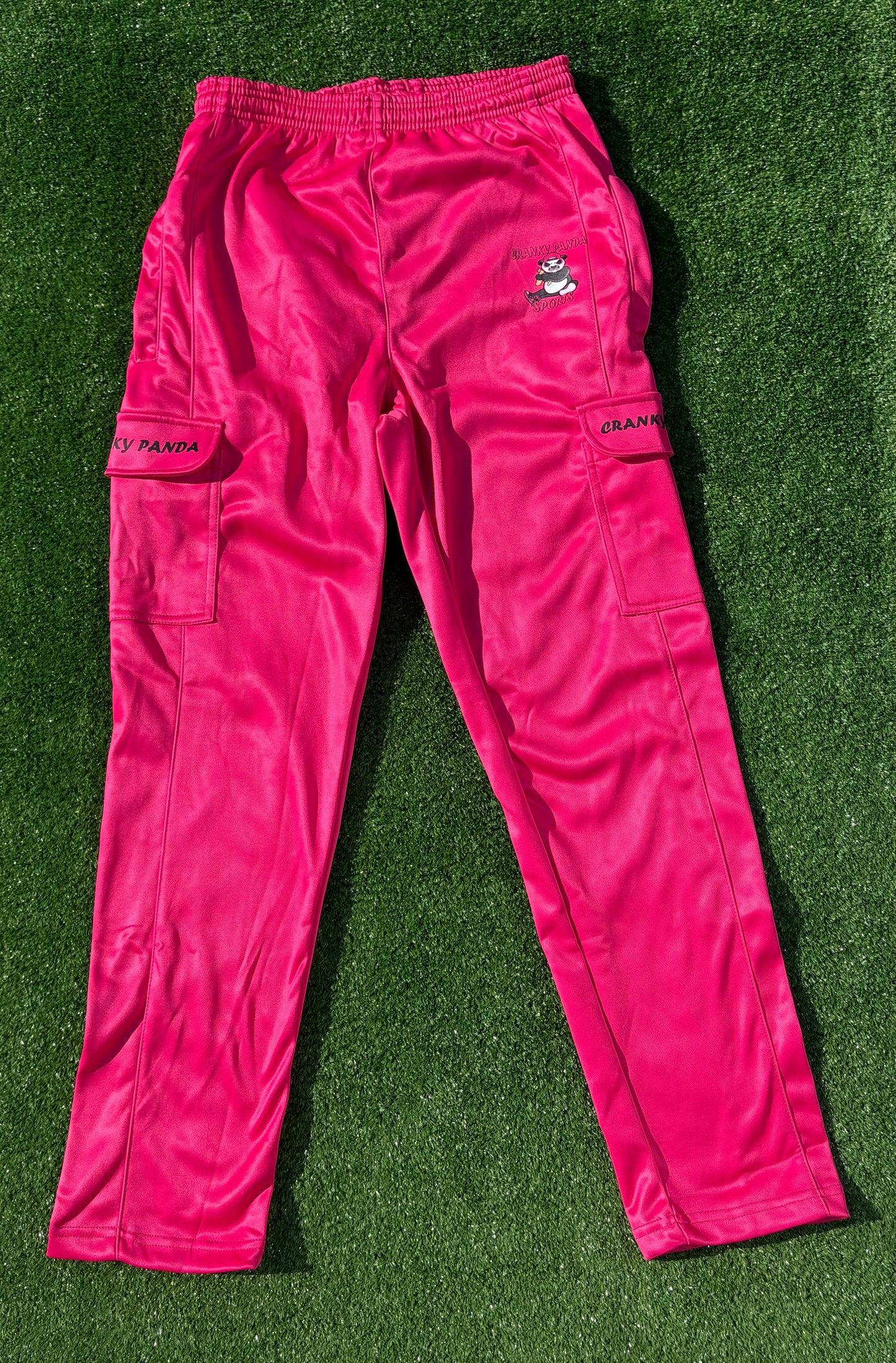 Hot Pink Cargo Sweatpants