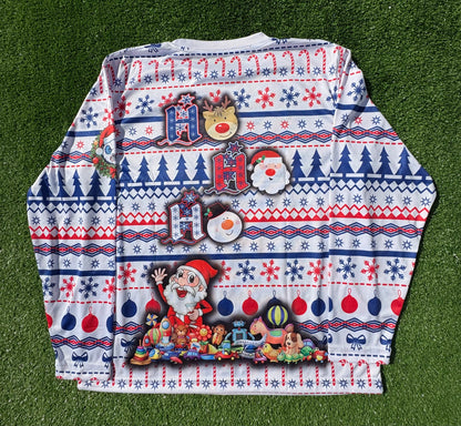 Cranky Panda Ugly Christmas Unisex Softball Jersey