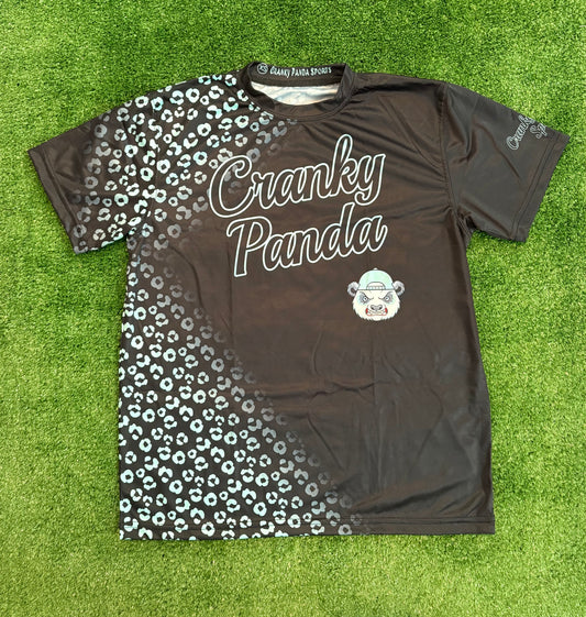 Softball Jersey Black & Mint Leopard print