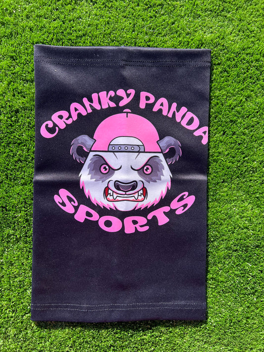 Black/Light Pink Cranky Panda Scuba Neck Gaiter