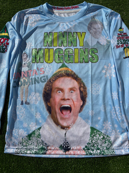 Buddy The Elf Ninny Muggins Christmas Unisex Softball Jersey