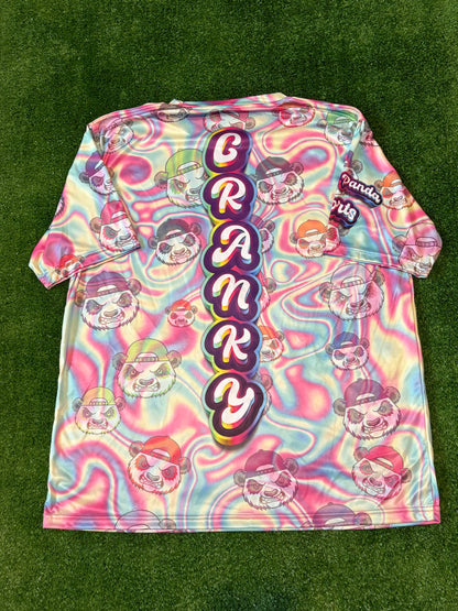 Pastel Panda Heads Unisex Softball Jersey