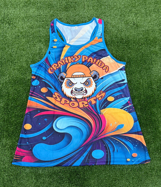 Women’s Racerback, Unisex fit  Funky swirls