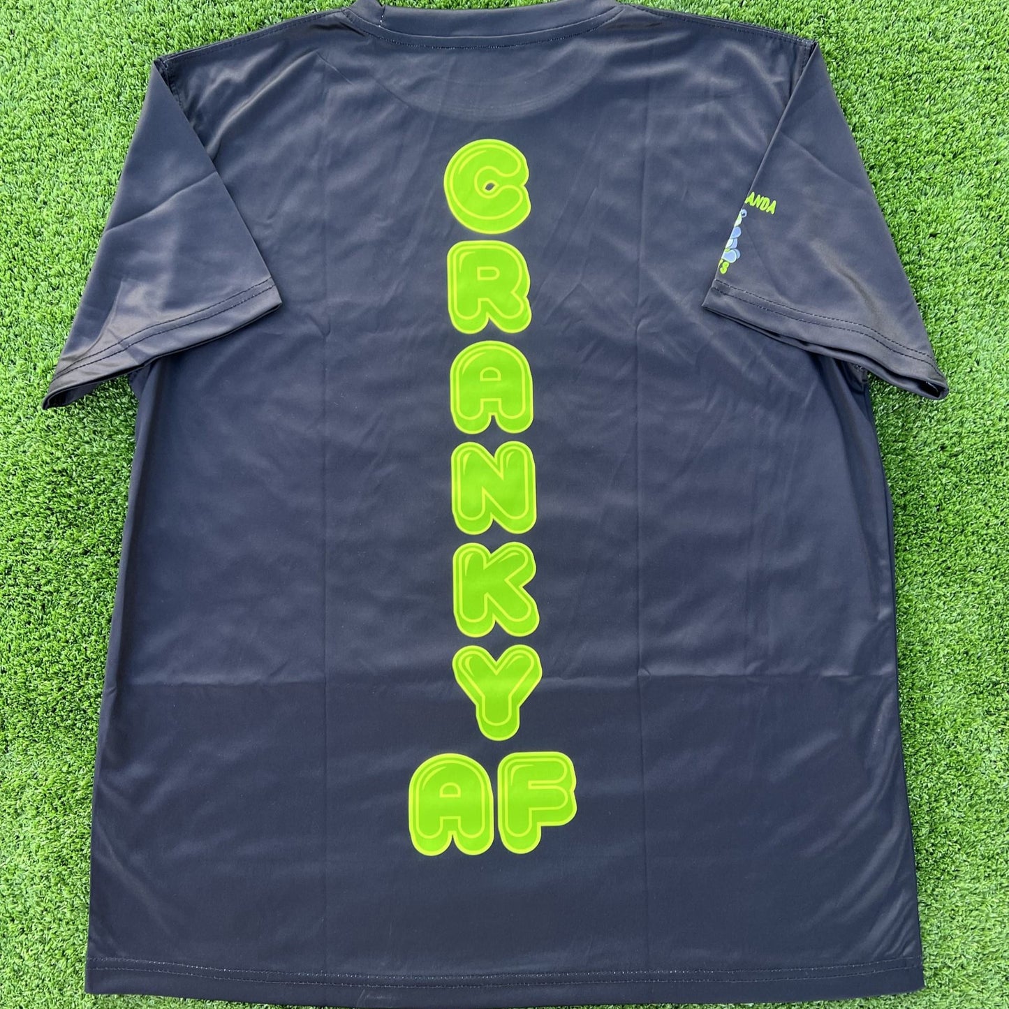 Black with Green Eyes Unisex Softball Jersey