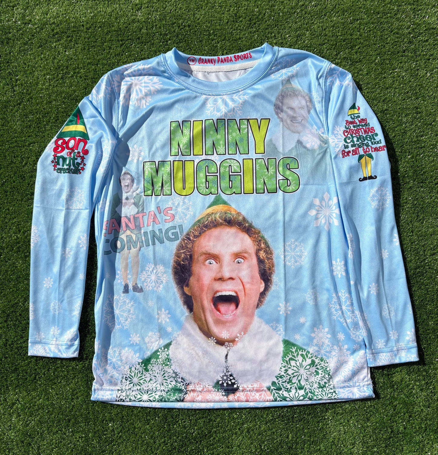 Buddy The Elf Ninny Muggins Christmas Unisex Softball Jersey