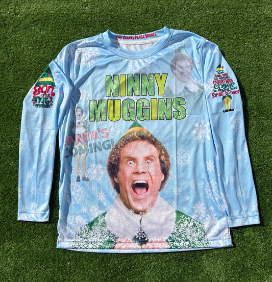 Buddy The Elf Ninny Muggins Christmas Unisex Softball Jersey