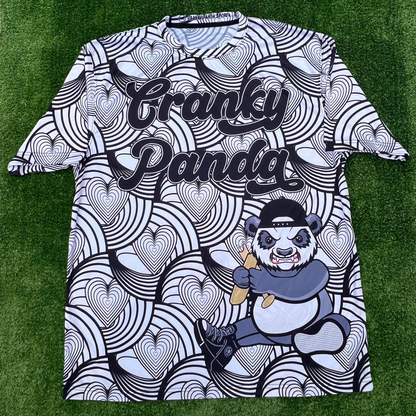 CRANKY PANDA SPORTS BLACK AND WHITE SWIRL JERSEY
