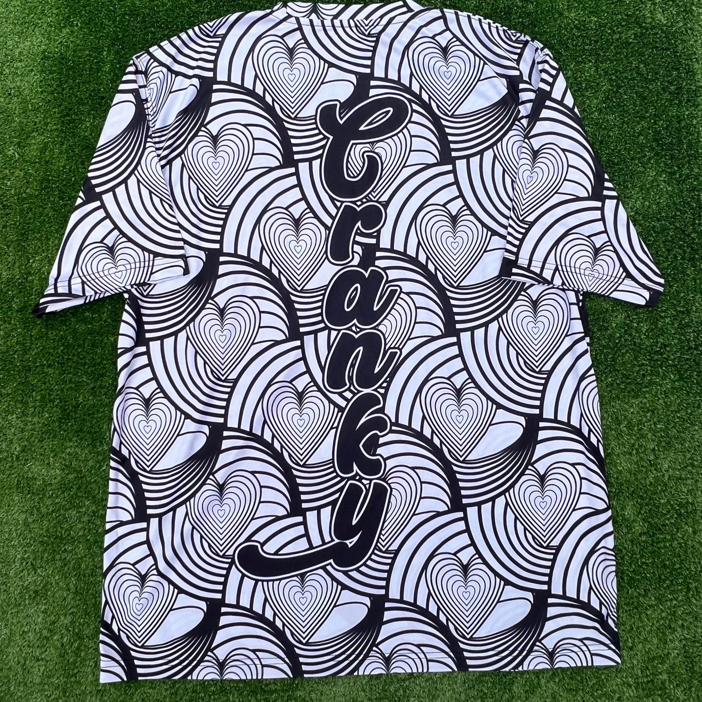 CRANKY PANDA BLACK AND WHITE SWIRL JERSEY