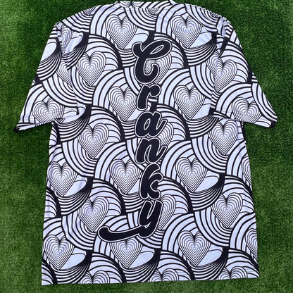 CRANKY PANDA BLACK AND WHITE SWIRL JERSEY