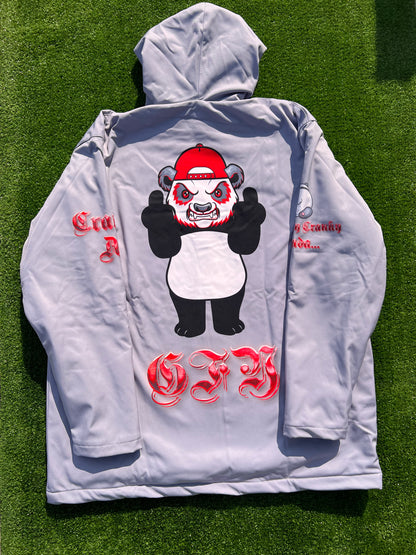 Gray and Red GFY Unisex Heavyweight Jacket