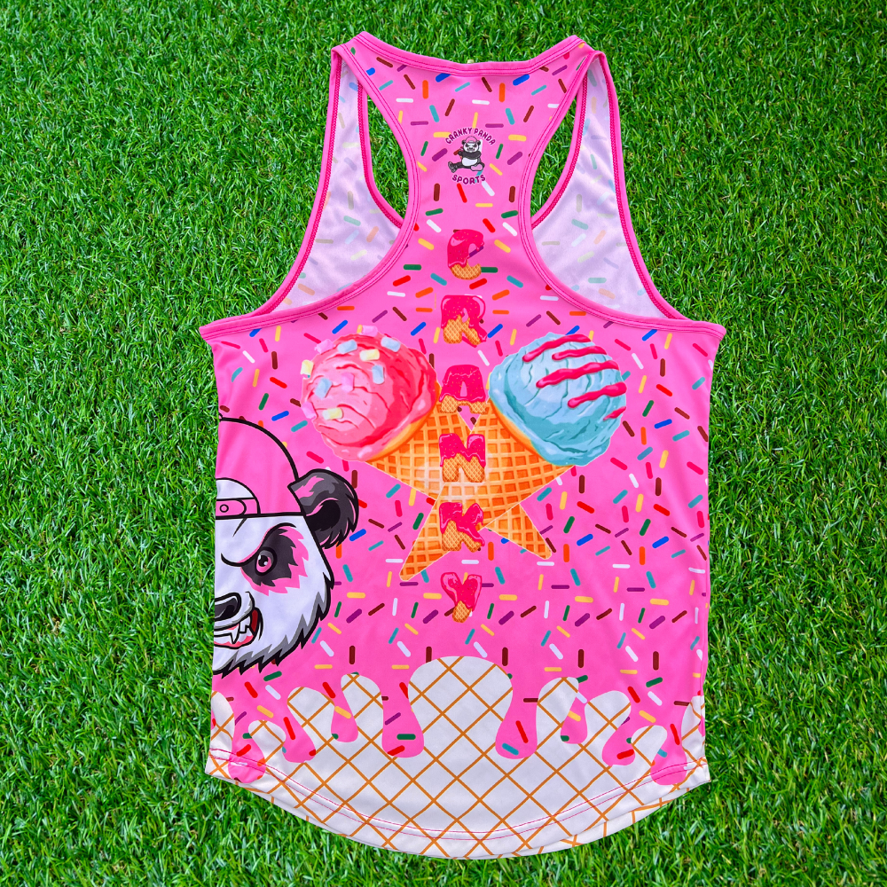 Pink Sprinkles Unisex Racerback Jersey