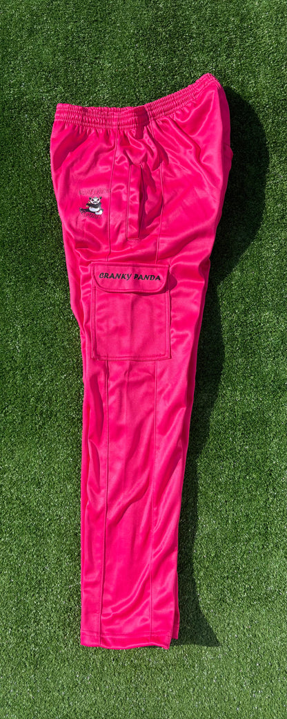 Hot Pink Cargo Sweatpants