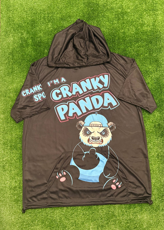 Black I’m A Cranky Panda  Short Sleeve Hoodie