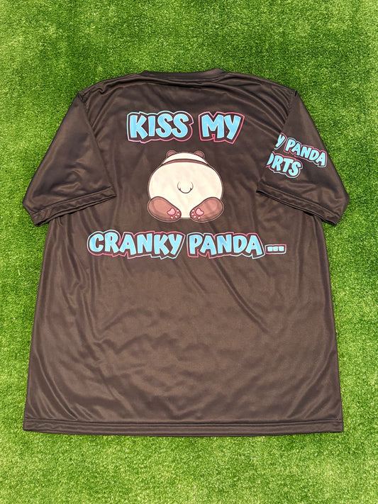 Black I’m a Cranky Panda Unisex Softball Jersey