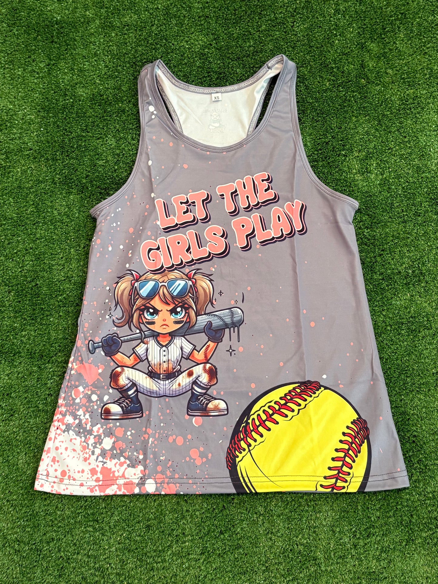 Women’s Racerback, Unisex fit Let The Girls Play