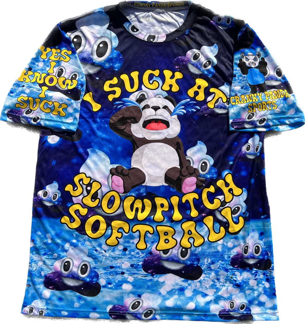 Slowpitch Strikeout Softball Jersey by Cranky Panda Sports