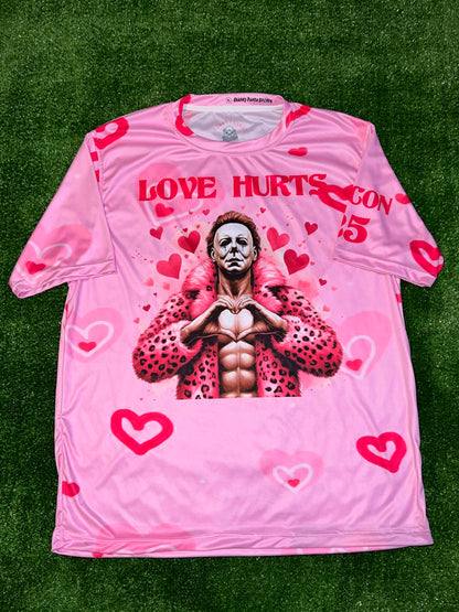 Pink Love Hurts Unisex Softball Jersey