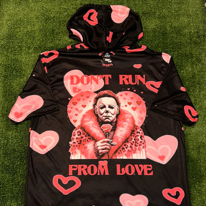 Black Love Hurts Unisex Short Sleeve Hoodie