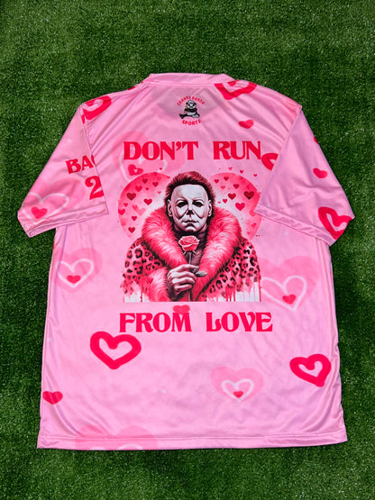 Pink Love Hurts Unisex Softball Jersey