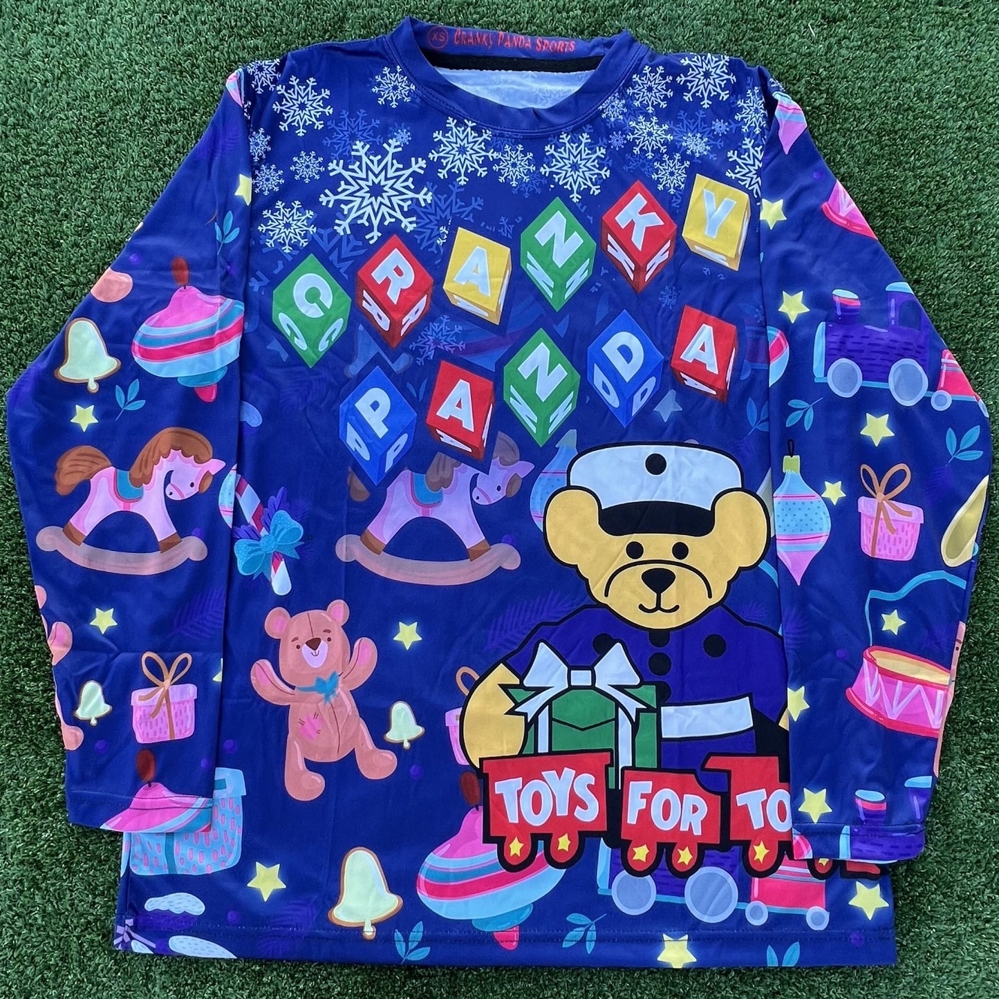 Cranky Panda Toys for Tots Unisex Long Sleeve Jersey (2024)