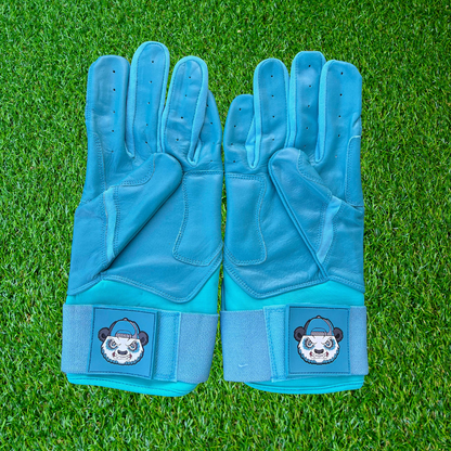 Teal Blue Wide Cuff Batting Gloves