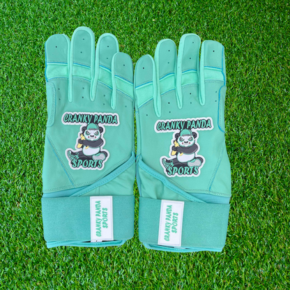 Mint Green Wide Cuff Batting Gloves