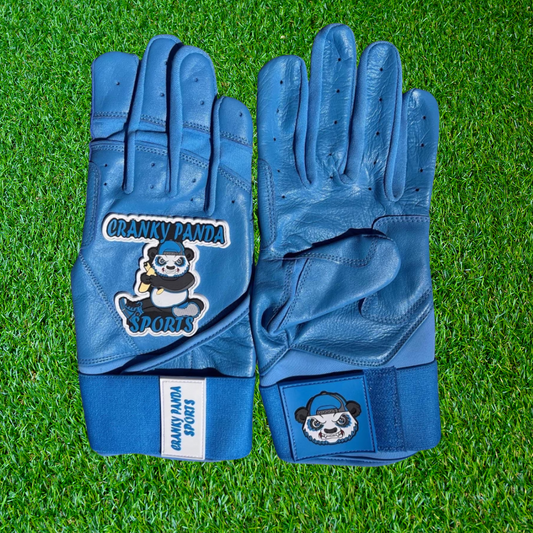 Columbia  Blue  Wide Cuff Batting Gloves